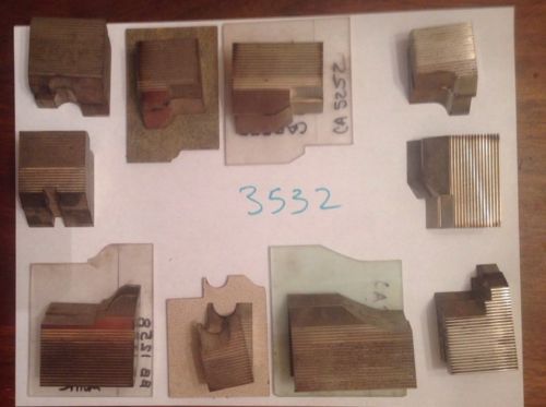 Lot 3532 Variety Set Moulding Weinig / WKW Corrugated Knives Shaper Moulder