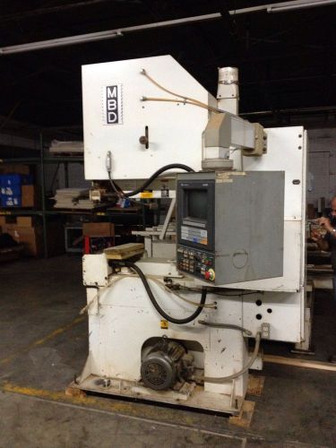 Mbd model 4007-97 vertical cnc automatic band sawing system allen bradley 8400 for sale