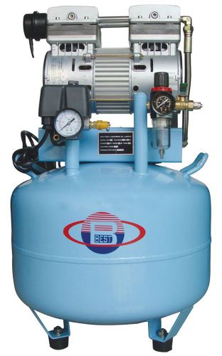 40l auto dental one-driving-two silent oilless air compressor noiseless 1 hp for sale