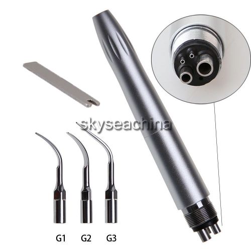 Nsk dental sonic air scaler handpiece perio hygienist 4hole w/3 tips hot! e4 for sale