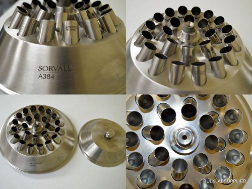 Sorvall a-384 a384 centrifuge rotor 24x16ml tubes 6,000 rpm fixed angle rotor for sale