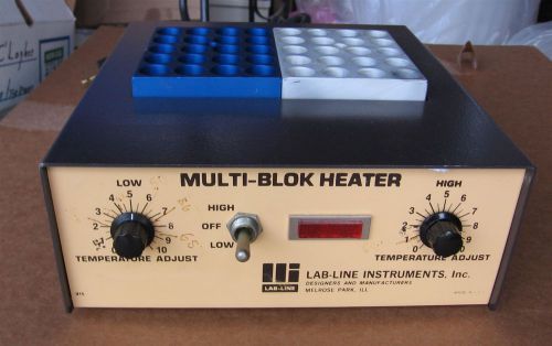 Lab-line 2097-1 two 2 block heater for sale