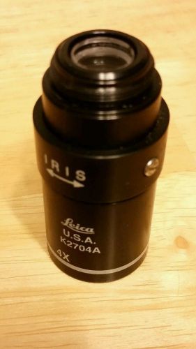 Leica 4x 4/0.10 ?/- Plan Achro IRIS Macro Microscope Objective RMS K2704A