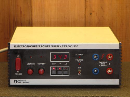 Pharmacia Electrophoresis Power Supply  Model EPS 500/400