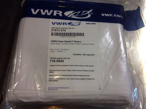 Vwr spec-wipes m 7 wipers 21913-214, pack 100 lint free cleanroom iphone repair for sale