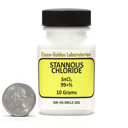 Stannous chloride [sncl2] 99% acs grade powder 10g in a space-saver bottle usa for sale