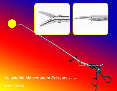Brand New Adjustable Metzenbaum Scissors Laparoscopy
