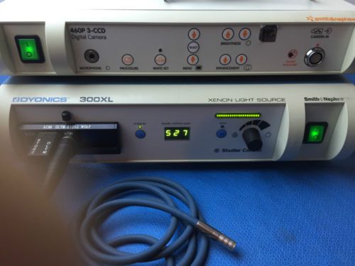 Smith &amp; nephew dyonics 450p camera system w/ 460h 3-ccd head &amp; coupler &amp; 300xen for sale