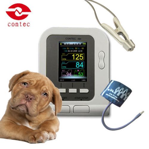 Veterinary contec08a-vet digital blood pressure monitor+ear tongue spo2 probe for sale