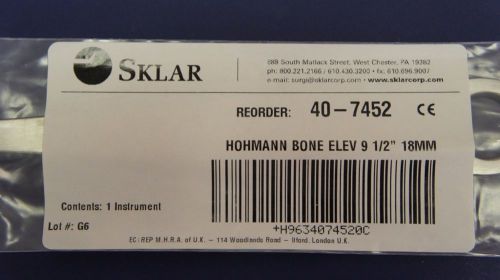 Sklar 40-7452 hohmann bone elevator 9 1/2&#034;, 18mm for sale