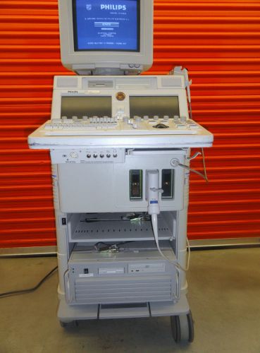 Philips agilent sonos 5500 m2424a diagnostic ultrasound w/ 15-6l &amp; d1914c probes for sale