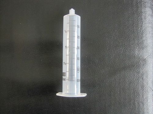 10 Disposable Plastic Syringe Barrels 60 ml / 2 oz (no plungers and no needles)