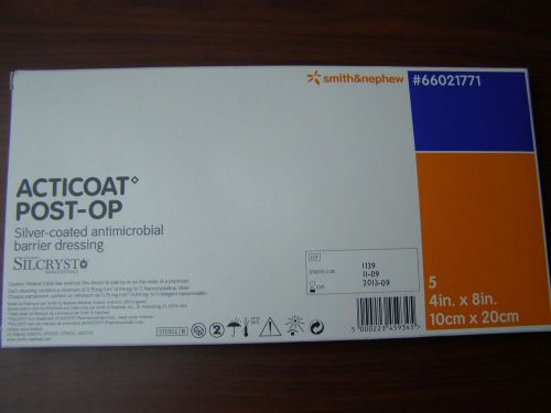 smith&amp;nephew ACTICOAT POST-OP antimicrobial dressing REF:66021771 Box of 5