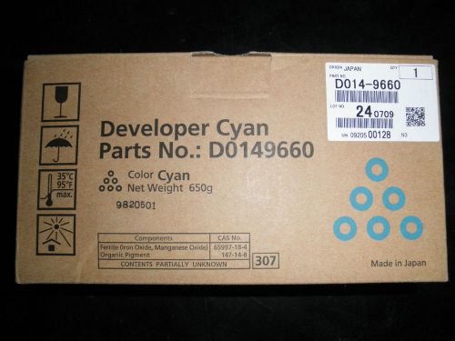 Genuine Ricoh CYAN Developer D014-9660 D0149660 650g MP C6000 C7500 LD260c