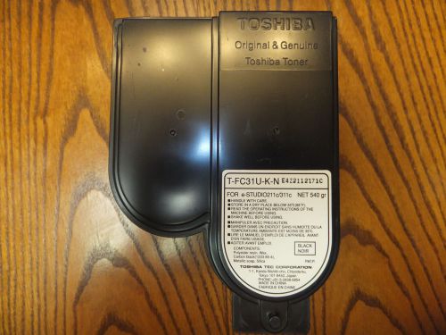 Genuine Toshiba T-FC31U-K-N Black Toner for e-STUDIO 211c/311c 540 grams