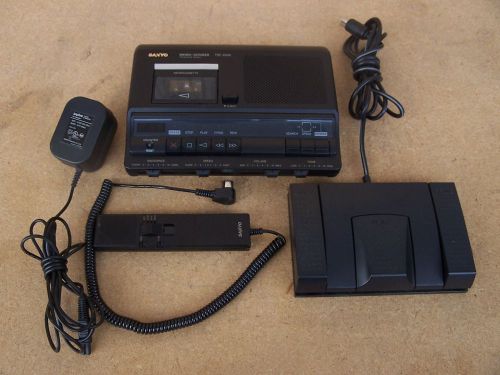 Sanyo TR-6040 Micro Cassette Memo-Scriber Transcribing System (C464)