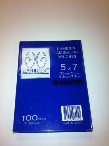 5 MIL Laminating Pouches 5&#034; x 7&#034; Photo Card 100 sheets