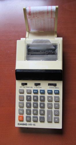 Casio hr-15 mini printing calculator for sale