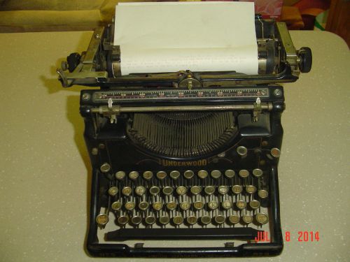 Underwood Standard Typewriter No 5 Chicago Mechanical Writing Machine Aug12 1924