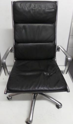 Eames Style Leather Operators Chair - FREE DELIVERY INCLUDED
