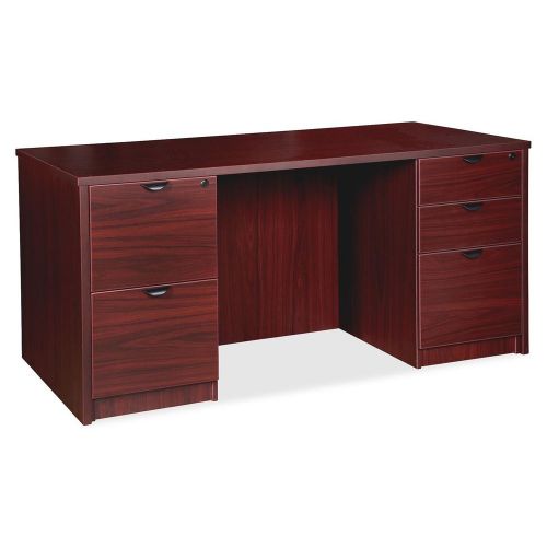 Lorell llr79016 prominence series mahogany laminate desking for sale