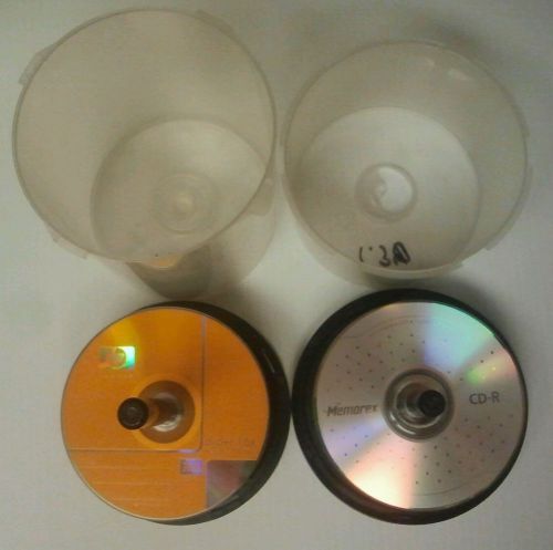 Lot of 40 HP DVD+R and 20 Memorex CD-R Discs