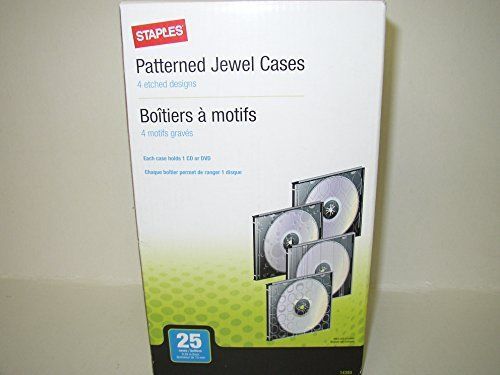 NEW Staples~Patterned Jewel Cases (25 cases) Patterned Jewel Cases (25 cases)