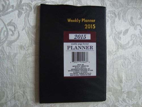 New Black 2015 Weekly Planner Daily Appointment Book Meetings School Doctors