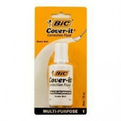 BIC COVER-IT CORRECTION FLUID MULTI-PURPOSE NEW IN PACK