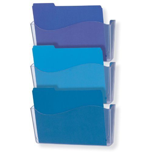 Officemate Unbreakable Wall File, Letter/A4 Size, Clear, 3 Pack (21654) New