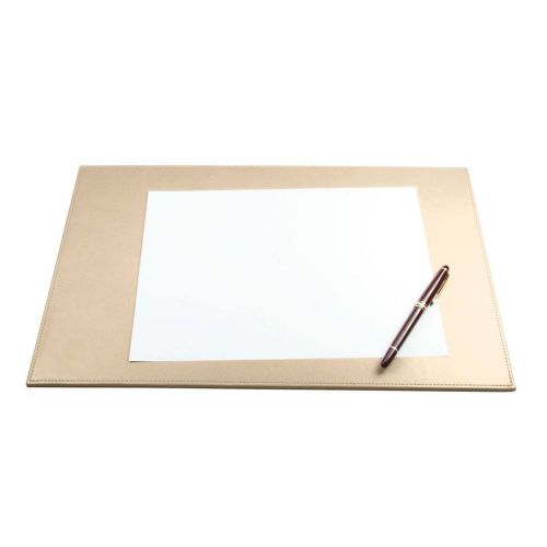 LUCRIN - Desk Pad 17.5 x 10.8 inches - Smooth Cow Leather - Light taupe