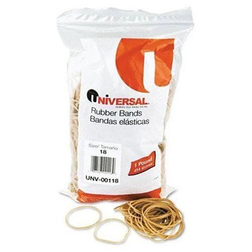 Universal office products 00118 rubber bands, size 18, 3 x 1/16, 1600 bands/1lb for sale