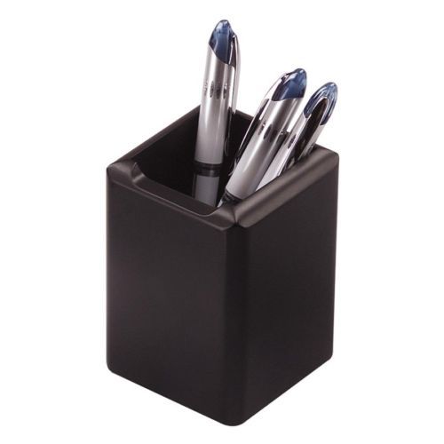 Rolodex Pencil Cup Holder - Wood - 1 Each - Black (ROL62524)