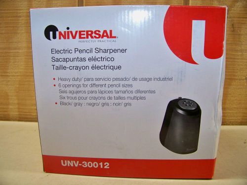 Universal UNV-30012 Electric Pencil Sharpener New