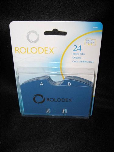 NIP ~ ROLODEX Set of 24 A-Z Index Tabs 2.25&#034; x 4&#034; #67636 ~ Free Shipping!