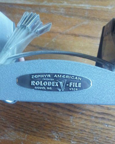 Vintage ROLODEX V FILE  / Zephyr American / Model V524 / Nice.