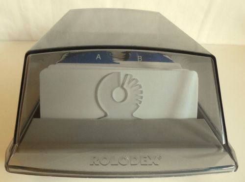 Vtg Rolodex Card Holder VIP-24C Blank Cards A to Z Cards Plastic 4 x 2
