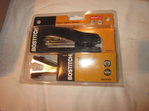 Stanley Bostitch Half-Strip Stapler Plus Pack with Pinch Style Remover and 5,000