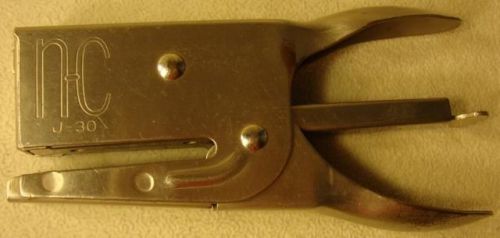 Classic Vintage N-C Neva-Clog J-30 Hand Desk Stapler