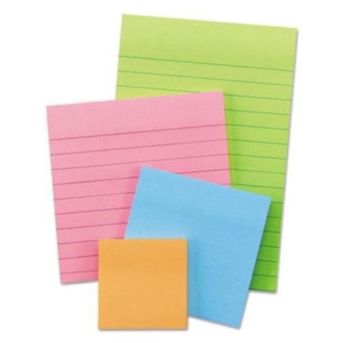3m 4622SSAN Note Pads In Electric Glow Colors, Asst Sizes And Colors, 4 45-sheet