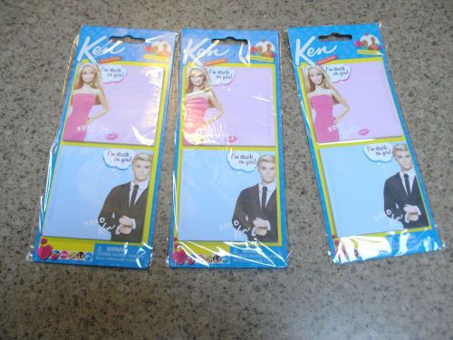 Barbie and Ken sticky notes NEW &#034;I&#039;m Stuck on You&#034; rare NEW rare!!!!