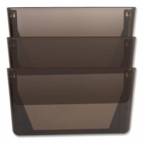 Sparco vertical file system, 13-1/8&#034;x4-1/4&#034;x14-3/4&#034;, 3/pk, smoke (spr60002) for sale