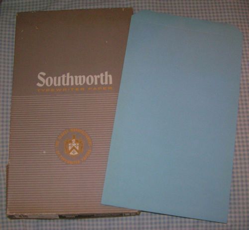 New- SOUTHWORTH 41S BLUE Manuscript Covers 9&#034; x 15.5&#034; BOX of 100