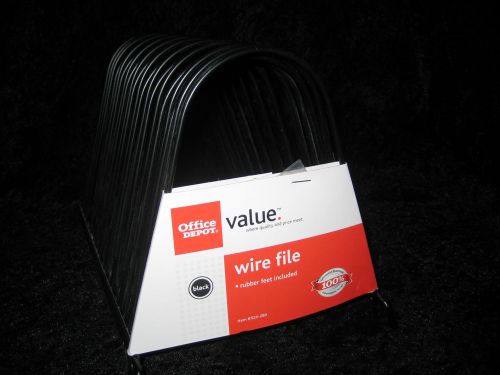 PAIR OF BLACK WIRE FILES FROM OFFICE DEPOT