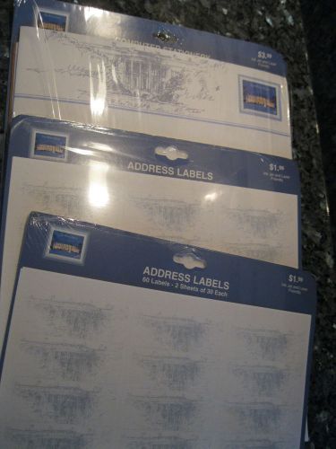 NEW USPS White House stamp address labels- 120- &amp; Computer Stationery 20 sheets