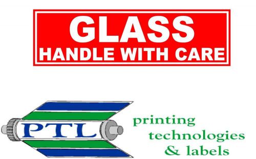 1000 1x3 GLASS HANDLE W/CARE LABELS (10 available) PRICE DROP