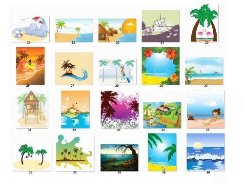 30 Personalized Return Address labels Scenic Beaches Buy 3 get 1 free {b2}