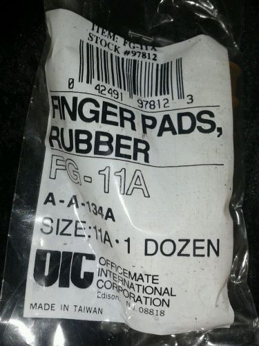 Finger Pads Rubber size 11A new two dozen Bank Office counting 24 total