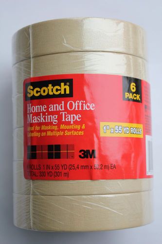 Scotch masking tape - 1&#034; x 55 yds. - 6 rolls for sale