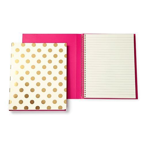 Kate spade new york spiral notebook - gold dots - nwt for sale